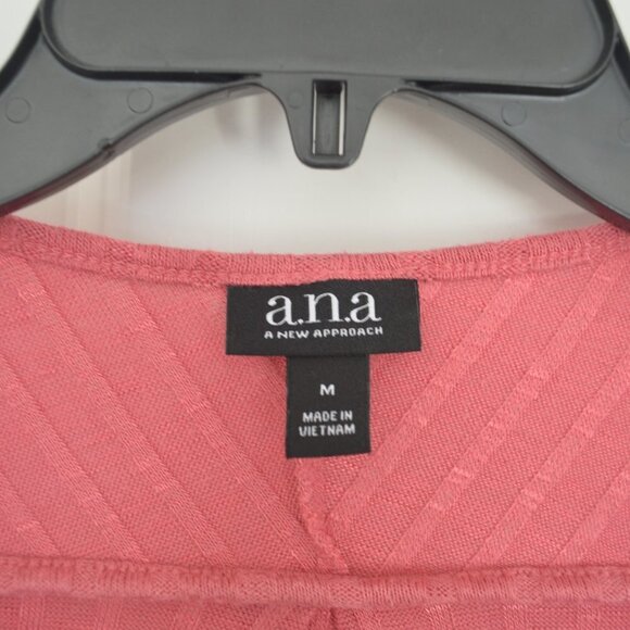 a.n.a. Ribbed Scoop Neck Sweater Pink Size M - Picture 4 of 10